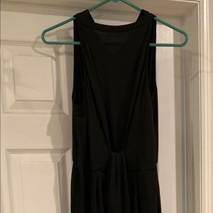 Black floor length halter dress